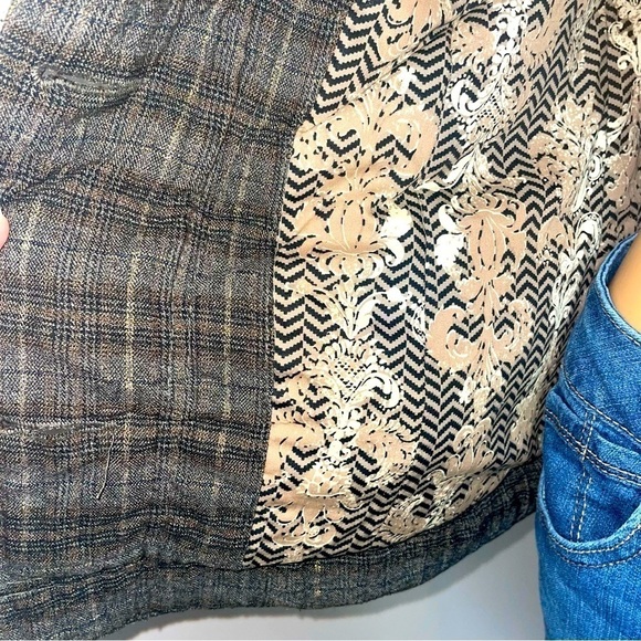 BKE Military-Style Bomber Jacket – Gray & Yellow  Size: Small - Picture 8 of 14